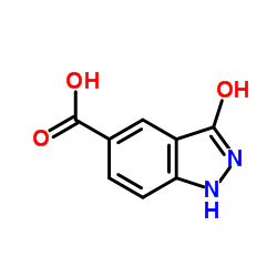 3-氧代-2,3-二氢-1氢-吲唑-5-羧酸结构式