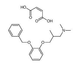 [3-(2-Benzyloxy-phenoxy)-2-methyl-propyl]-dimethyl-amine; compound with (Z)-but-2-enedioic acid Structure