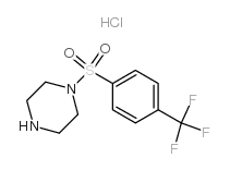 1-(4-三氟甲基苯磺酰基)-哌嗪盐酸盐结构式