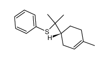 α-terpinylphenylsulphide结构式