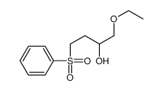 4-(benzenesulfonyl)-1-ethoxybutan-2-ol结构式