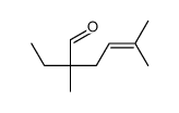 2-ethyl-2,5-dimethylhex-4-enal Structure