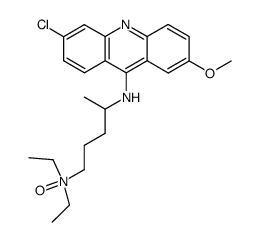 N4,N4-diethyl-N1-(6-chloro-2-methoxy-acridin-9-yl)-1-methyl-butanediyldiamine-N4-oxide结构式
