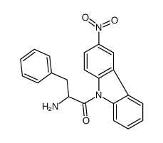 2-amino-1-(3-nitrocarbazol-9-yl)-3-phenylpropan-1-one结构式