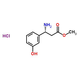 (R)-3-氨基-3-(3-羟基苯基)丙酸甲酯盐酸盐结构式