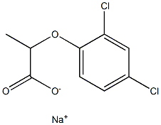 sodium ()-2-(2,4-dichlorophenoxy)propionate Structure