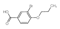 3-溴-4-丙氧基苯甲酸结构式