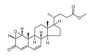 25,26,27-trisnor-1α,2α-epoxycholesta-4,6-dien-3-on-24-oic acid methyl ester Structure