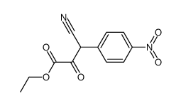 3-cyano-3-(4-nitro-phenyl)-2-oxo-propionic acid ethyl ester结构式