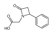 (RS)-2-(2-oxo-4-phenylazetidin-1-yl)acetic acid结构式