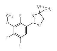 2-(2,4,5-TRIFLUORO-3-METHOXYPHENYL)-4,5-DIHYDRO-4,4-DIMETHYLOXAZOLE结构式