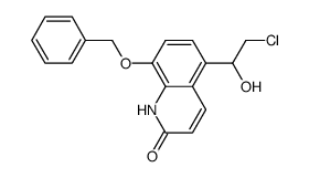 8-benzyloxy-5-(2-chloro-1-hydroxy-ethyl)-1H-quinolin-2-one结构式