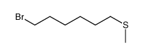 1-bromo-6-methylsulfanylhexane Structure