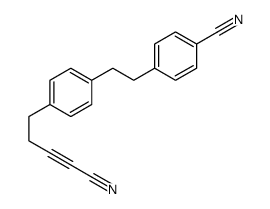 4-[2-[4-(4-cyanobut-3-ynyl)phenyl]ethyl]benzonitrile结构式
