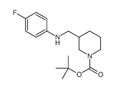 1-Boc-3-[(4-氟苯氨基)-甲基]-哌啶结构式