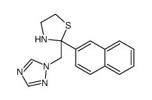 2-naphthalen-2-yl-2-(1,2,4-triazol-1-ylmethyl)-1,3-thiazolidine结构式