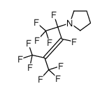 1-[1,1,1,2,3,5,5,5-octafluoro-4-(trifluoromethyl)pent-3-en-2-yl]pyrrolidine Structure