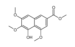 5-羟基-4,6,7-三甲氧基-2-萘羧酸甲酯结构式