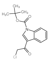 1-Boc-3-氯乙酰基吲哚结构式