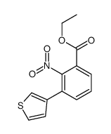 ethyl 2-nitro-3-thiophen-3-ylbenzoate结构式