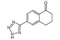 6-(2H-tetrazol-5-yl)-3,4-dihydro-2H-naphthalen-1-one结构式