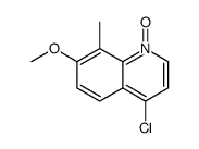 4-chloro-7-methoxy-8-methyl-1-oxidoquinolin-1-ium Structure