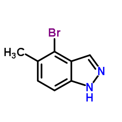 4-溴-5-甲基-1H-吲唑结构式