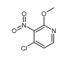 2-甲氧基-3-硝基-4-氯吡啶结构式