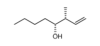(3R*,4R*)-4-hydroxy-3-methyl-1-octene Structure