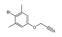 2-(4-溴-3,5-二甲基苯氧基)乙腈结构式
