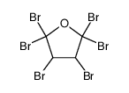 2,2,3,4,5,5-hexabromo-tetrahydro-furan Structure
