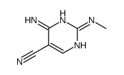 4-amino-2-(methylamino)pyrimidine-5-carbonitrile结构式