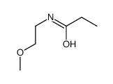 N-(2-methoxyethyl)propanamide结构式