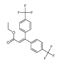 ethyl 3,3-bis(4-(trifluoromethyl)phenyl)acrylate Structure