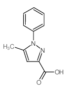 5-甲基-1-苯基吡唑-3-羧酸结构式
