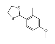 2-(4-methoxy-2-methylphenyl)-1,3-dithiolane Structure