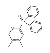 3,4-dimethyl-6-(diphenylphosphoryl)-2H-thiopyran结构式