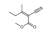 Methyl (2E)-2-cyano-3-methyl-2-pentenoate Structure