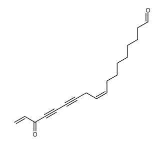16-oxo-octadeca-9c,17-diene-12,14-diynal Structure