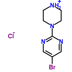 5-Bromo-2-Piperazin-1-Ylpyrimidine Hydrochloride Structure