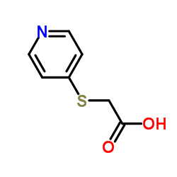 (4-Pyridinylsulfanyl)acetic acid structure