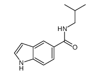 N-异丁基-1H-吲哚-5-羧酰胺结构式