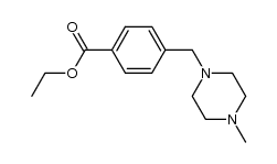 4-(4-methyl piperazin-1-ylmethyl)-benzoic acid ethyl ester structure