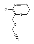 2-[(6-chloro-2,3-dihydroimidazo[2,1-b][1,3]thiazol-5-yl)methoxy]acetonitrile Structure