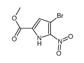 methyl 4-bromo-5-nitro-1H-pyrrole-2-carboxylate结构式