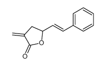 3-methylidene-5-(2-phenylethenyl)oxolan-2-one结构式