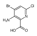 3-Amino-4-bromo-6-chloropicolinic acid Structure