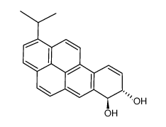 trans-7,8-dihydroxy-7,8-dihydro-1-isopropylbenzopyrene Structure