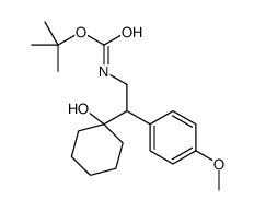 N-Boc-1-[2-氨基-1-(4-甲氧基苯基)乙基]环己醇结构式