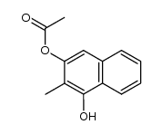 3-acetoxy-2-methyl-1-naphthol Structure